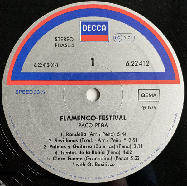 Paco Peña - Flamenco Festival | Decca (6.22412 AS) - 3