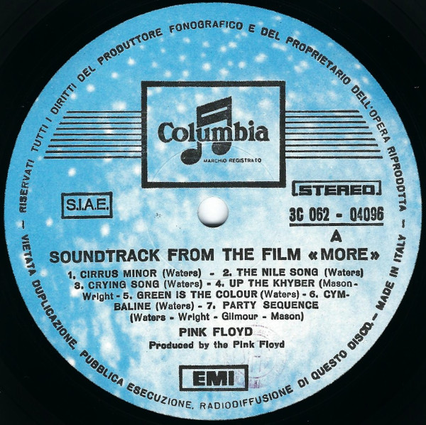 Pink Floyd - Soundtrack From The Film "More" | Columbia (3 C062 - 04096) - 3 Pink Floyd - Soundtrack From The Film "More" | Columbia (3 C062 - 04096) - 3