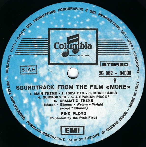 Pink Floyd - Soundtrack From The Film "More" | Columbia (3 C062 - 04096) - 4 Pink Floyd - Soundtrack From The Film "More" | Columbia (3 C062 - 04096) - 4