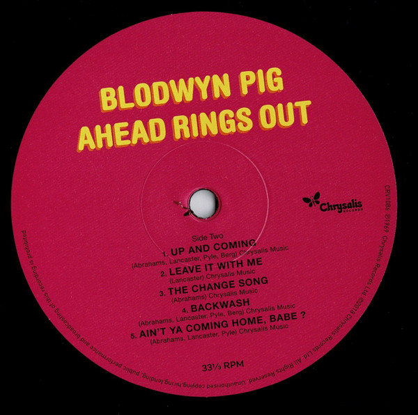 Blodwyn Pig - Ahead Rings Out | Chrysalis Records (CRV 1086) - 4 Blodwyn Pig - Ahead Rings Out | Chrysalis Records (CRV 1086) - 4