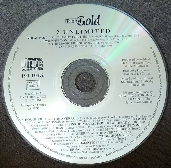 2 Unlimited - Get Ready! | Touch Of Gold (191 102-2) - 4