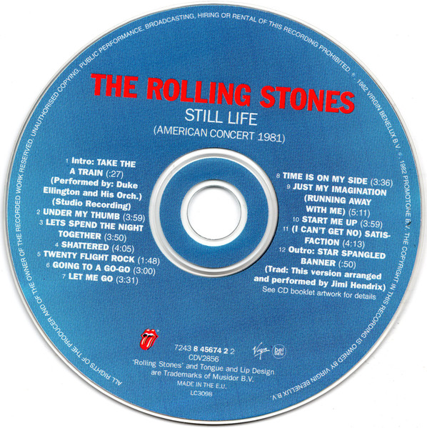 The Rolling Stones - Still Life (American Concert 1981) | Virgin (7243 8 45674 2 2) - 3