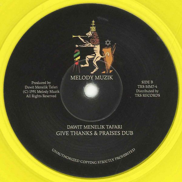 Dawit Menelik Tafari - Give Thanks & Praises | Melody Muzik (TRS-MM7-4) - 2