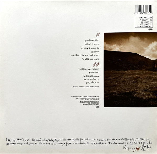 Tanita Tikaram - Ancient Heart | WEA (WX 210) - 2