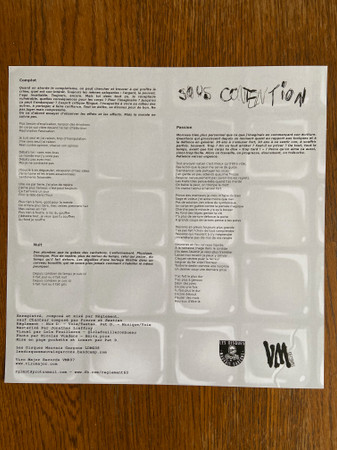 Règlement - Sous Contention | Les Disques Mauvais Garçons (LDMG 08) - 3