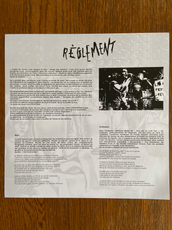 Règlement - Sous Contention | Les Disques Mauvais Garçons (LDMG 08) - 2
