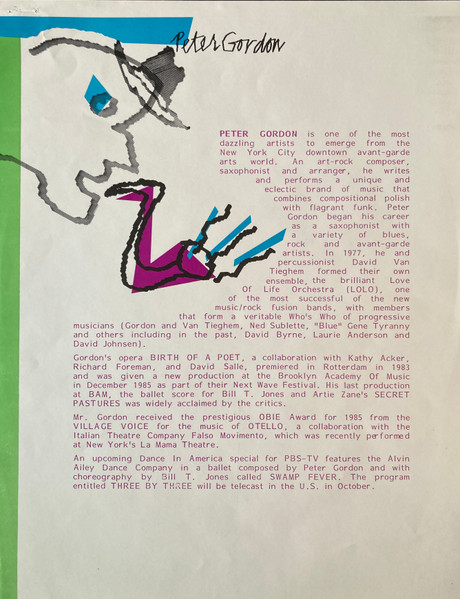 Peter Gordon - An Interview With Music | CBS (MAS 2335) - 4