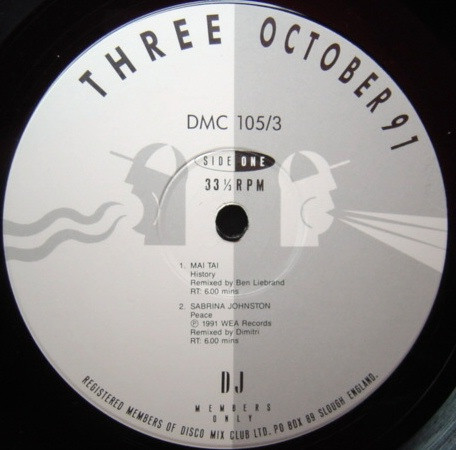Various - October • 91 (Three) | DMC (DMC 105/3) - 2 Various - October • 91 (Three) | DMC (DMC 105/3) - 2