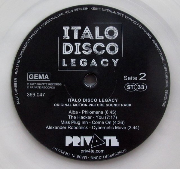 Various - Italo Disco Legacy (Original Motion Picture Soundtrack) | Private Records (369.047) - main Various - Italo Disco Legacy (Original Motion Picture Soundtrack) | Private Records (369.047) - main