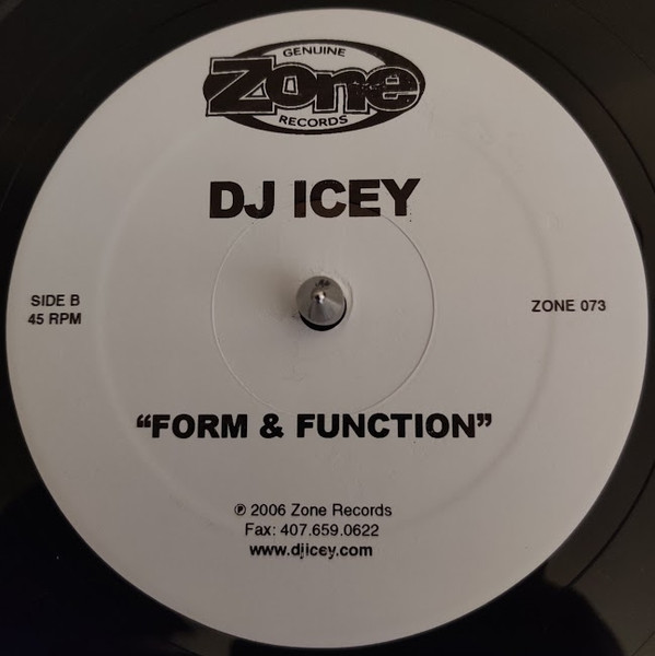 DJ Icey - One Foot Skank / Form & Function | Zone Records (Zone 073) - 2