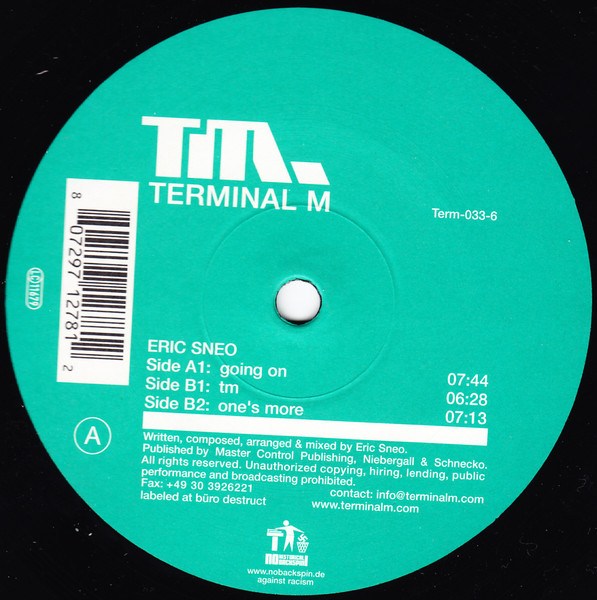 Eric Sneo - Going On | Terminal M (Term-033-6) - main