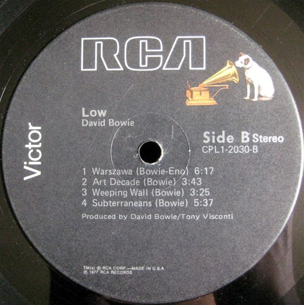 David Bowie - Low | RCA Victor (CPL1-2030) - 4