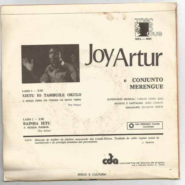 Joy Artur E Conjunto Merengue - Xieto Io Tambuile Okulo / Rainha Ietu | Merengue (MPA - 4044) - 2