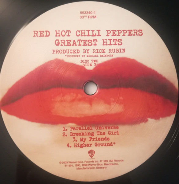 Red Hot Chili Peppers - Greatest Hits | Warner Bros. Records (553340-1) - 3 Red Hot Chili Peppers - Greatest Hits | Warner Bros. Records (553340-1) - 3