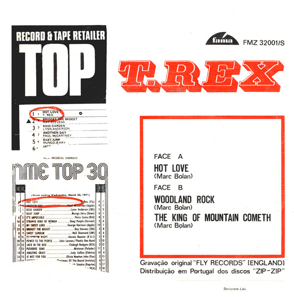 T. Rex - Hot Love | Fama (FMZ 32001/S) - 2