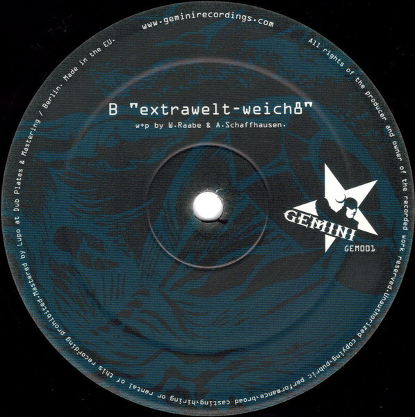 Midi Miliz / Extrawelt - Crsh EP | Gemini Recordings (GEM 001) - 4
