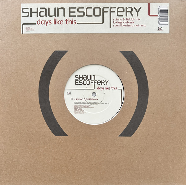 Shaun Escoffery - Days Like This | Oyster Music (Oyst 8) - main