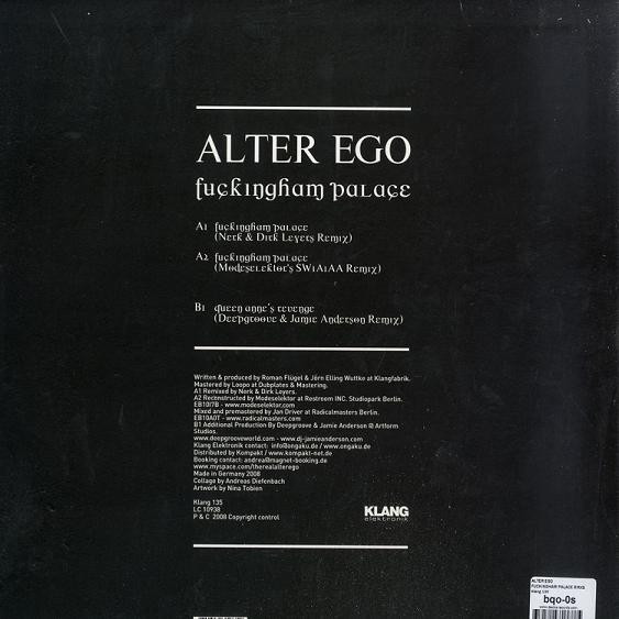 Alter Ego - Fuckingham Palace | Klang Elektronik (KLANG 135) - 2 Alter Ego - Fuckingham Palace | Klang Elektronik (KLANG 135) - 2