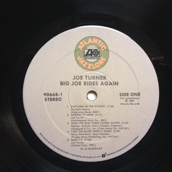 Big Joe Turner - Big Joe Rides Again | Atlantic (90668-1) - 3 Big Joe Turner - Big Joe Rides Again | Atlantic (90668-1) - 3