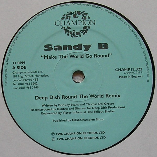 Sandy B - Make The World Go Round | Champion (CHAMP12.322) - 3
