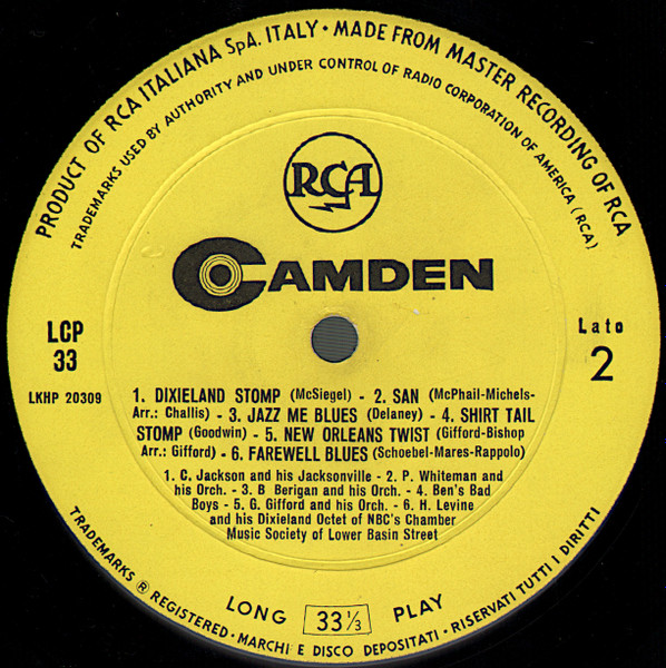 Various - Dixieland And New Orleans Jazz | RCA Camden (LCP 33) - 4