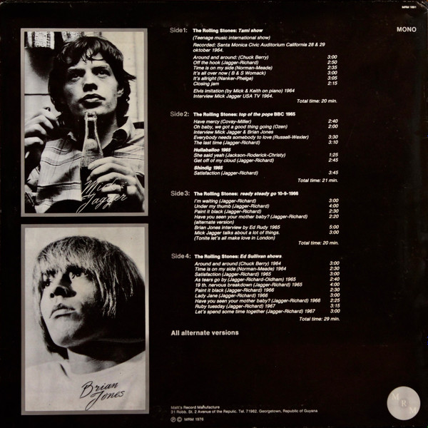 The Rolling Stones - Ready Steady Stones | Matt's Record Manufacture (1891) - 2 The Rolling Stones - Ready Steady Stones | Matt's Record Manufacture (1891) - 2