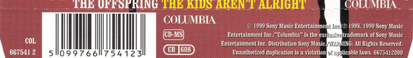 The Offspring - The Kids Aren't Alright | Columbia (COL 667541 2) - 2