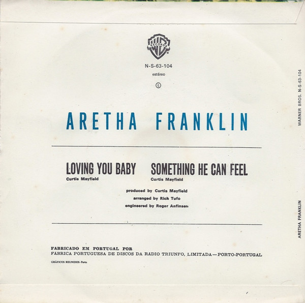 Aretha Franklin - Loving You Baby / Something He Can Feel | Warner Bros. Records (N-S-63-104) - 2