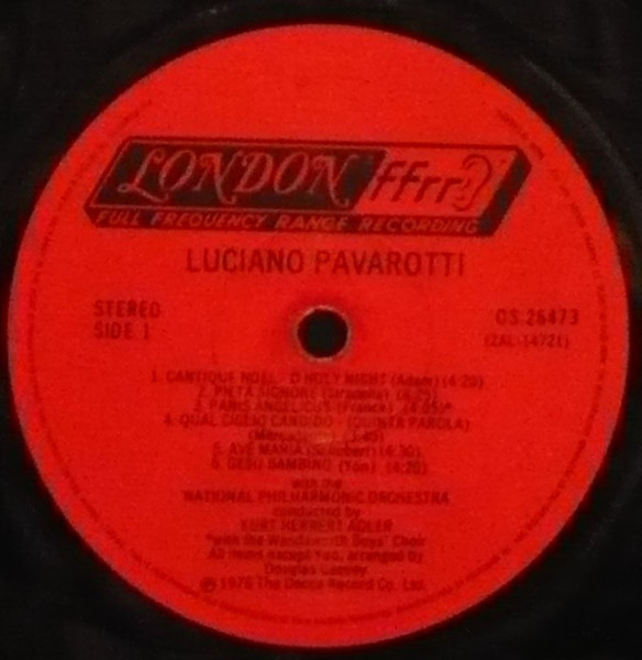 Luciano Pavarotti - Kurt Herbert Adler ● National Philharmonic Orchestra - O Holy Night | The Decca Record Company Limited (XOS 26473) - 2 Luciano Pavarotti - Kurt Herbert Adler ● National Philharmonic Orchestra - O Holy Night | The Decca Record Company Limited (XOS 26473) - 2