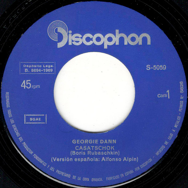 Georgie Dann - Casatschok / Raskatchoff | Discophon (S-5059) - 3
