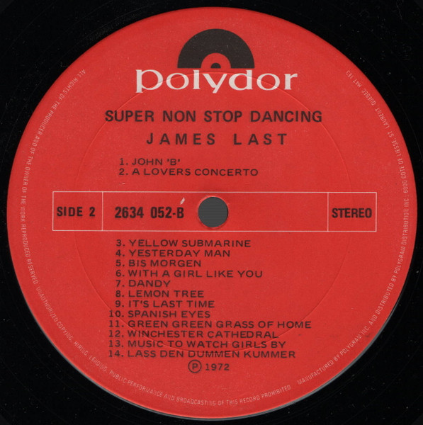 James Last - Super Non Stop Dancing (2LP) [Vinyl] | Polydor (2634 052) - 4