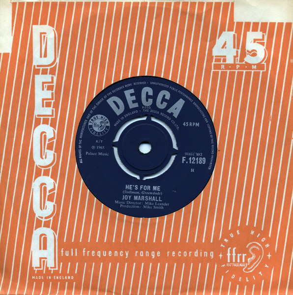 Joy Marshall - Heartache Hurry On By | Decca (F.12189) - 2