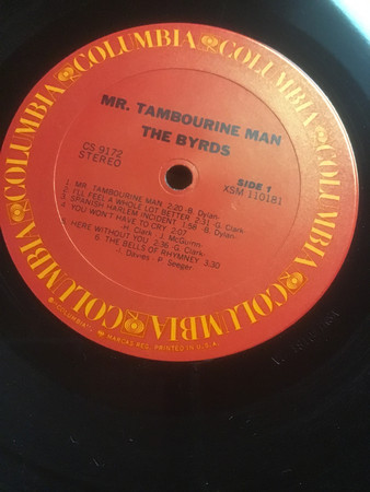 The Byrds - Mr. Tambourine Man | Columbia (CS 9172) - 2 The Byrds - Mr. Tambourine Man | Columbia (CS 9172) - 2