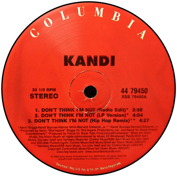 Kandi - Don't Think I'm Not | Columbia (44 79450) - 3