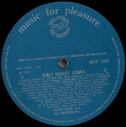 Mike Sammes Singers And Geoff Love - The Jungle Book | Music For Pleasure (MFP 1207) - 4