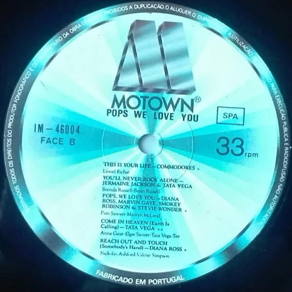Various - "Pops We Love You"...The Album | Motown (IM-46004) - 4