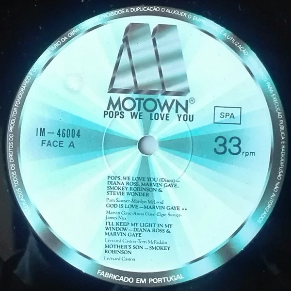 Various - "Pops We Love You"...The Album | Motown (IM-46004) - 3