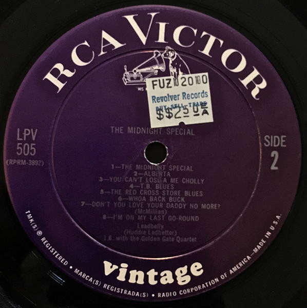 Leadbelly - The Midnight Special | RCA Victor (LPV-505) - 4 Leadbelly - The Midnight Special | RCA Victor (LPV-505) - 4