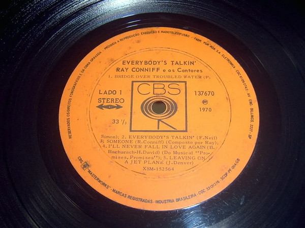 Ray Conniff And The Singers - Everybody's Talkin' | CBS (137670) - 2