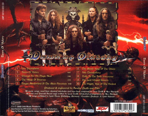 Rhapsody - Dawn Of Victory CD | LMP (LMP 0010-023 CD) - 2