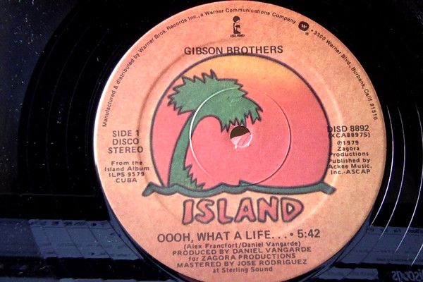 Gibson Brothers - Oooh, What A Life... | Island Records (DISD 8892) - main Gibson Brothers - Oooh, What A Life... | Island Records (DISD 8892) - main
