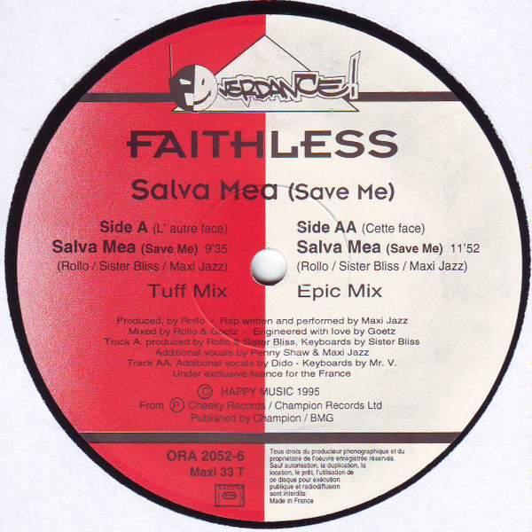 Faithless - Salva Mea (Save Me) | Overdance! (ORA 2052-6) - 2 Faithless - Salva Mea (Save Me) | Overdance! (ORA 2052-6) - 2