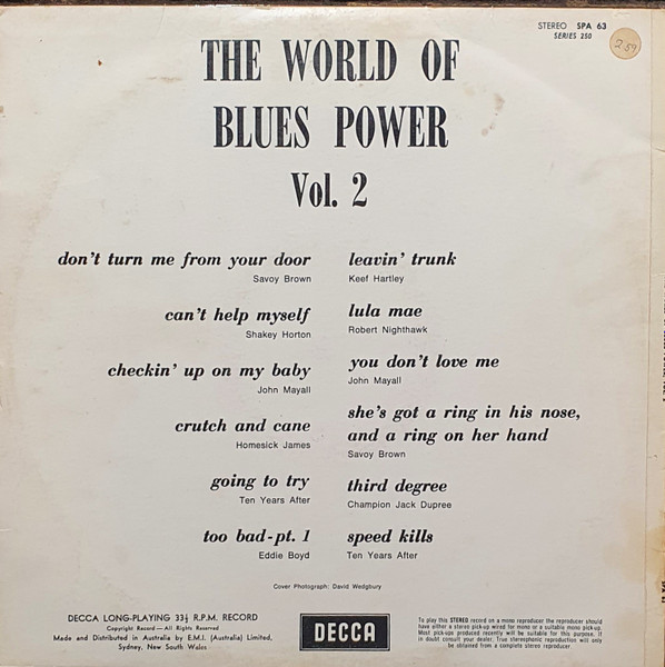 Various - The World Of Blues Power Vol. 2 | Decca (SPA 63) - 2