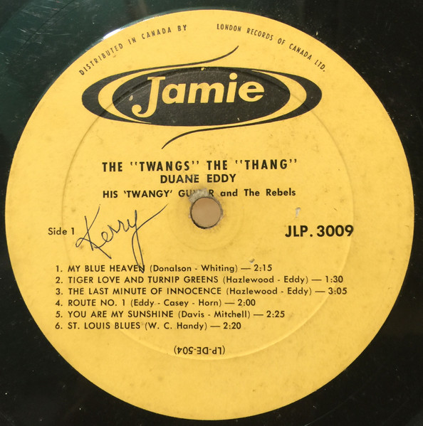 Duane Eddy And The Rebels - The "Twangs" The "Thang" [Vinyl] | Jamie (JLP-3009) - 3