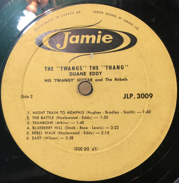 Duane Eddy And The Rebels - The "Twangs" The "Thang" [Vinyl] | Jamie (JLP-3009) - 4