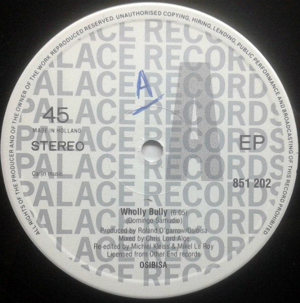 Osibisa - Wholly Bully / The Lion's Walk | Palace (851 202) - 2