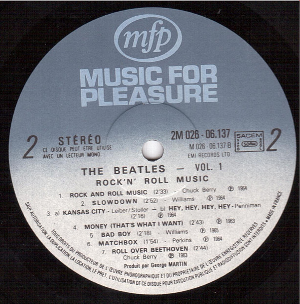 The Beatles - Rock 'N' Roll Music Vol. 1 | Music For Pleasure (2M026-06137) - 4 The Beatles - Rock 'N' Roll Music Vol. 1 | Music For Pleasure (2M026-06137) - 4