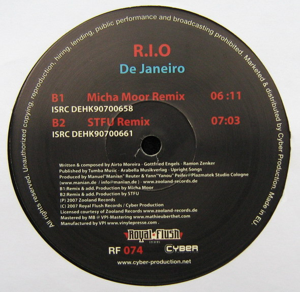 R.I.O - De Janeiro | Royal Flush Records (RF074) - 4 R.I.O - De Janeiro | Royal Flush Records (RF074) - 4