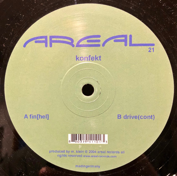 Konfekt - Fin[Hel] / Drive(Cont) | Areal Records (Areal021)