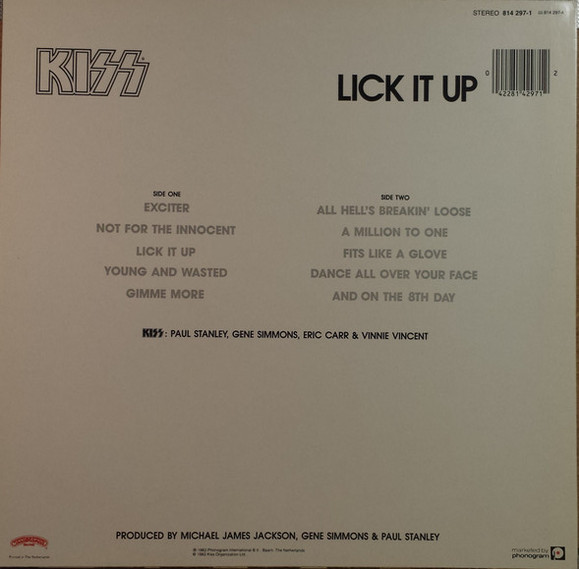 Kiss - Lick It Up | Casablanca (814 297-1) - 2